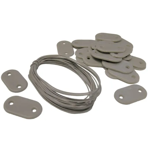 Nature   Conjunto de Fixação de Tela de Jardim Cinzento (27 pcs)