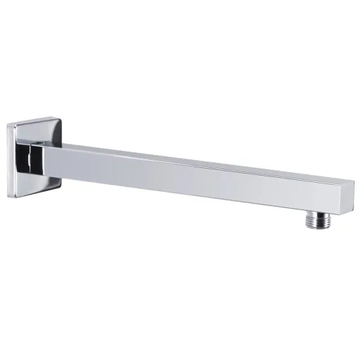 Braço de Apoio Chuveiro Quadrado Aço Inox 201 30 cm Prateado