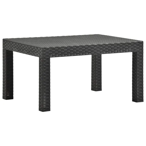 Mesa de Jardim 58x58x41 cm Vime PP Antracite