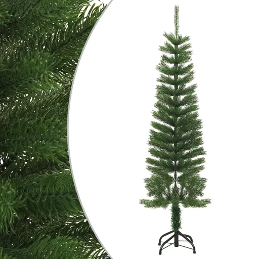 Árvore de Natal Artificial Fina com Suporte PE 150 cm