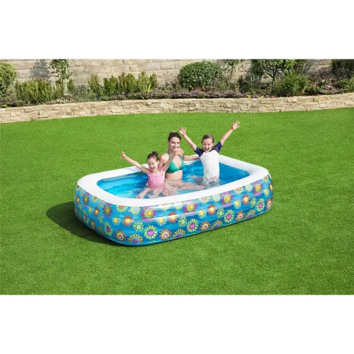 Bestway Piscina Infantil Insuflável 229x152x56 cm Azul