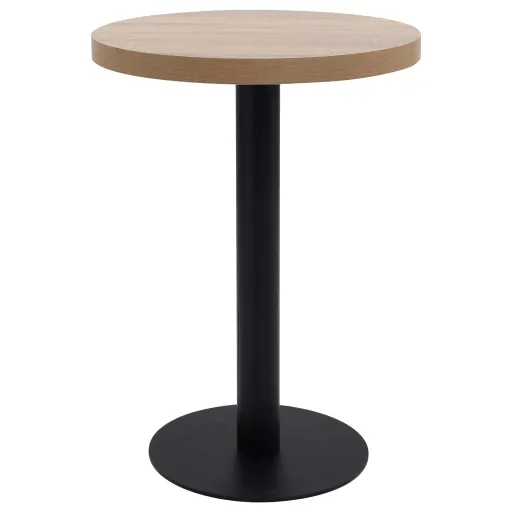 Mesa Bistrô 60 cm MDF Castanho-Claro