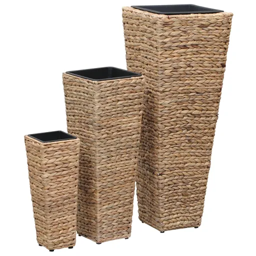 Vasos/Floreiras   Jacinto de Água Castanho (3 pcs)