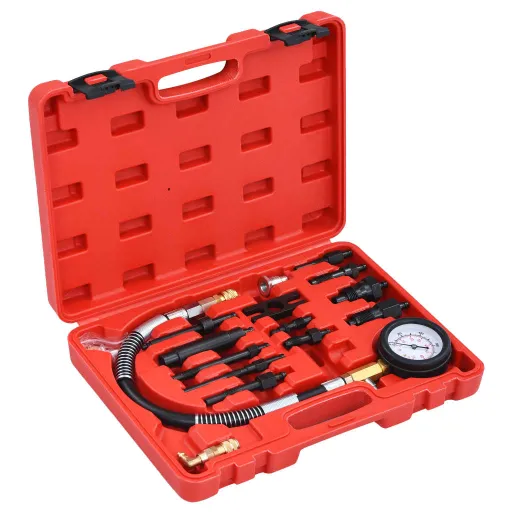 Kit de Teste Medidor de Compressão para Motor Diesel   (14 pcs)