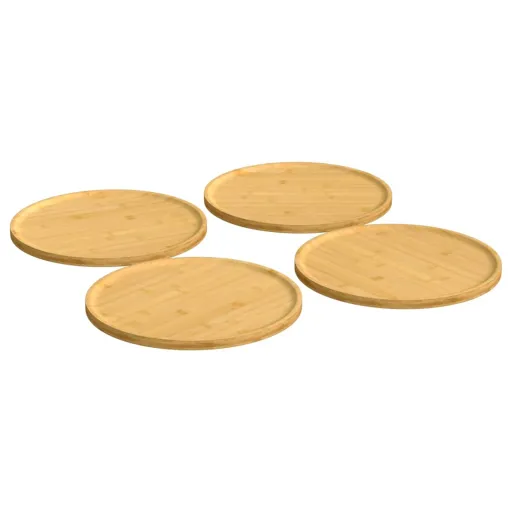 Pratos de Pizza   Ø32x1,5 cm Bambu  (4 pcs)