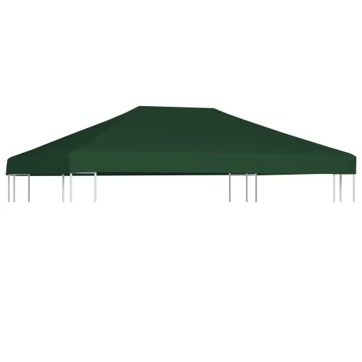 Cobertura de Gazebo 310 g/m² 4x3 m Verde