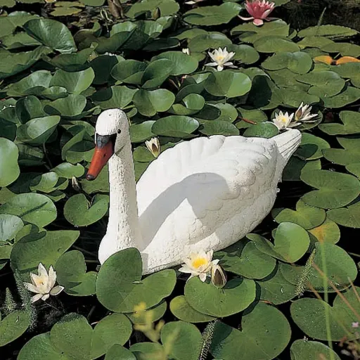 Ubbink Ornamento para Lago de Jardim Cisne Branco Plástico