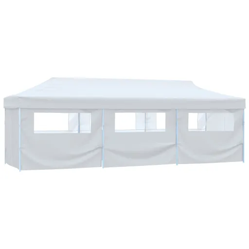 Tenda para Festas Pop-up Dobrável c/ 8 Paredes 3x9 m Branco