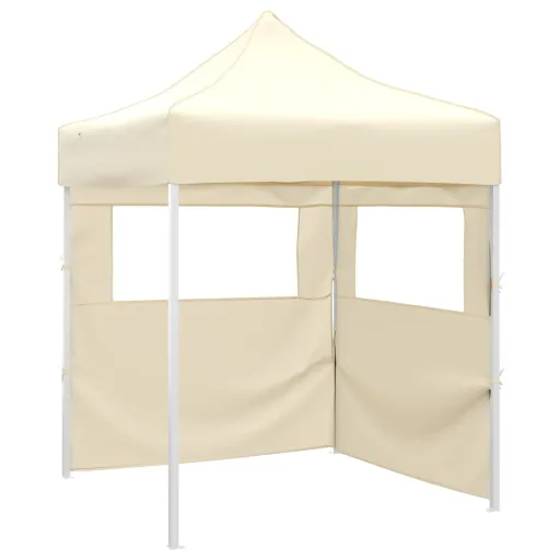 Tenda Dobrável Profissional Festas 2 Paredes 2x2 m Aço Creme