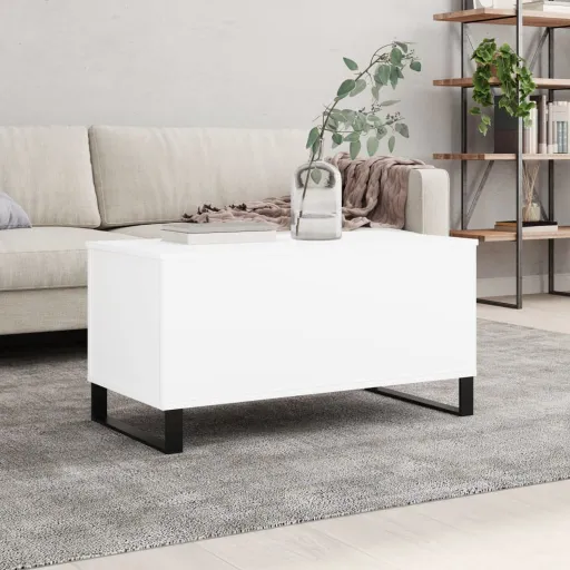 Mesa de Centro 90x44,5x45 cm Derivados de Madeira Branco