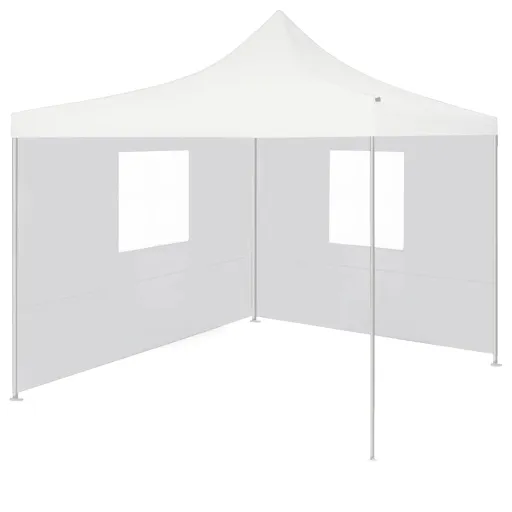 Tenda Dobrável Profissional Festas 2 Paredes 3x3m Aço Branco