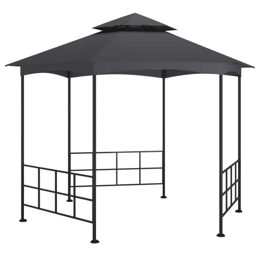 Gazebo com Paredes Laterais 3,1x2,7 m Antracite