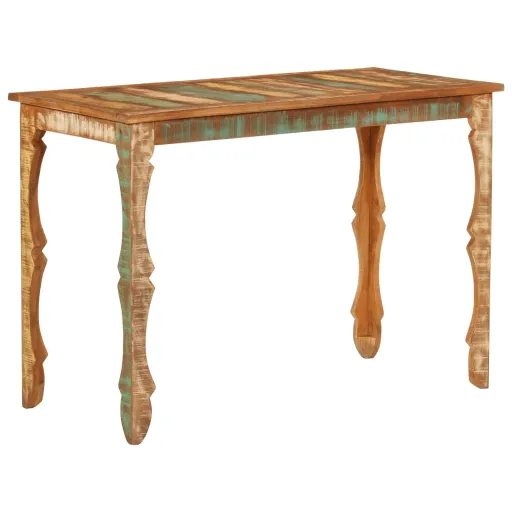 Mesa de Jantar 110x52x76 cm Madeira Recuperada Maciça