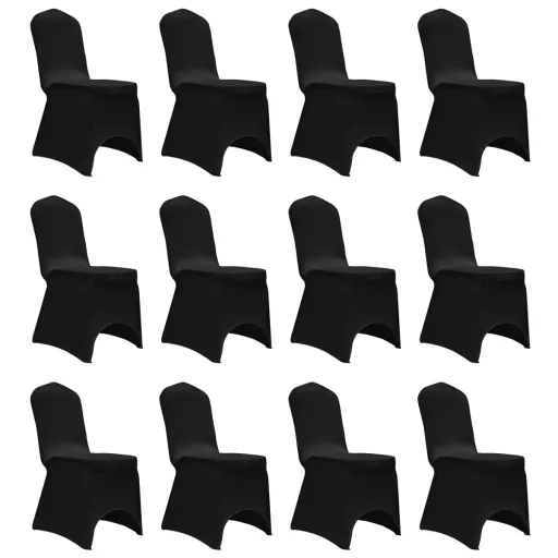 Capa para Cadeira Elástica   Preto (12 pcs)