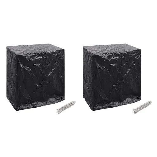 Capas Mobiliário Jardim   Mesa Ténis 8 Ilhós 160x55x182 cm (2 pcs)