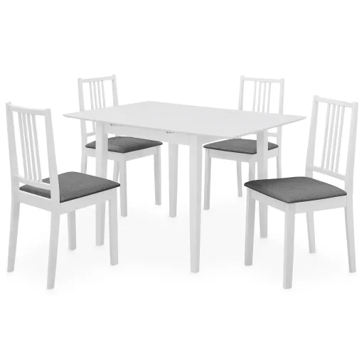 Conjunto de Jantar MDF Branco (5 pcs)