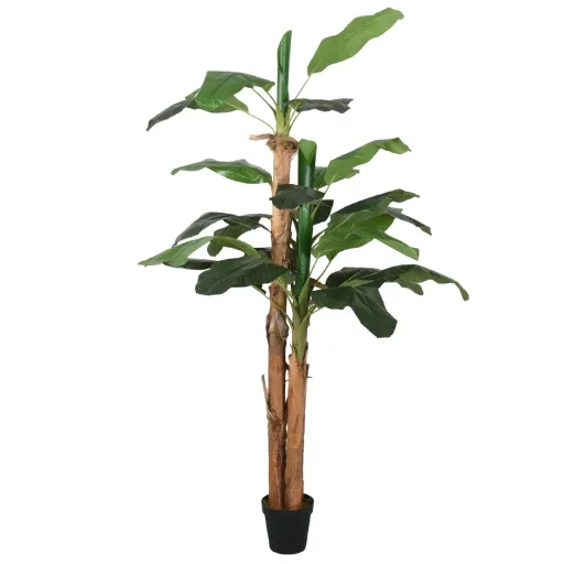 Bananeira Artificial 18 Folhas 150 cm Verde