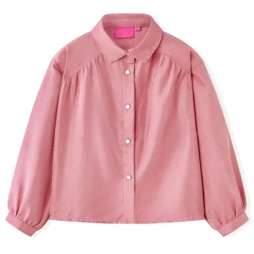 Blusa para Criança com Mangas Abalonadas Rosa-Velho 104