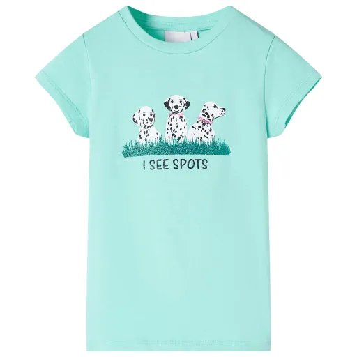 T-Shirt Infantil Menta-Claro 116