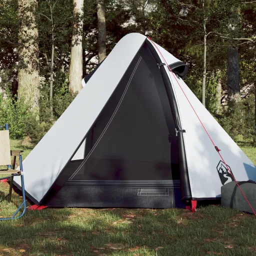 Tenda de Campismo Cúpula p/ 2 Pessoas Opaca Impermeável Branco