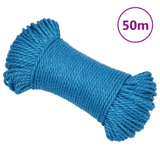 Corda de Trabalho 3 mm 50 m Polipropileno Azul