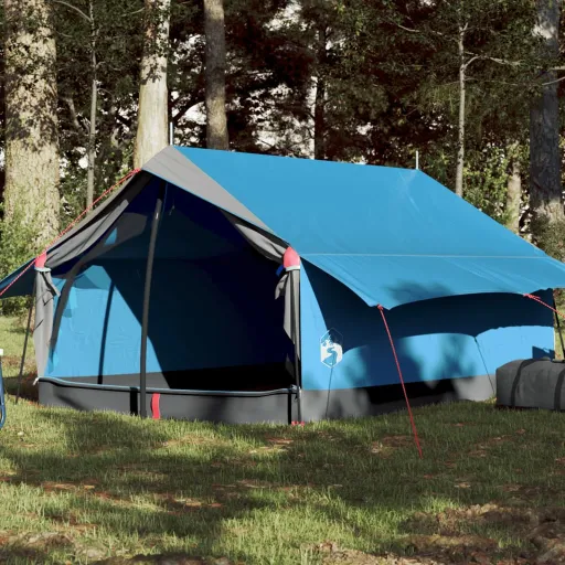 Tenda de Campismo para 2 Pessoas Tecido Impermeável Azul