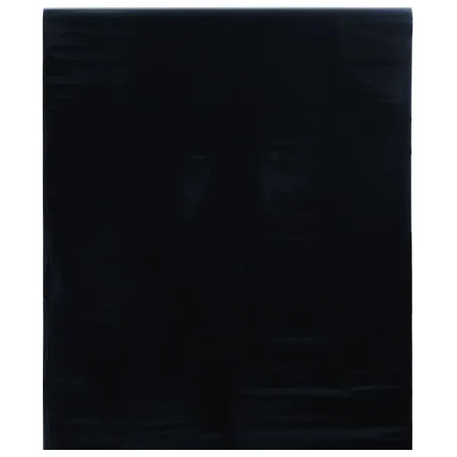 Película para Janela Estática 60x1000 cm PVC Preto Fosco