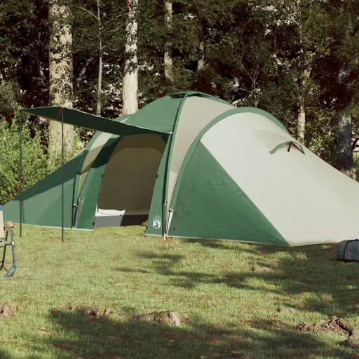 Tenda Familiar em Cúpula para 6 Pessoas Impermeável Verde