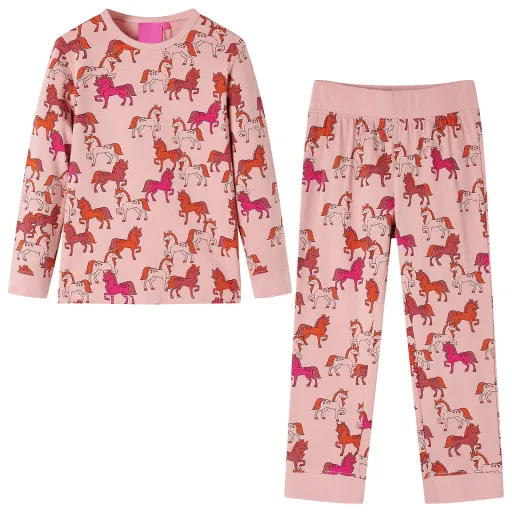 Pijama de Manga Comprida para Criança Rosa-Claro 104