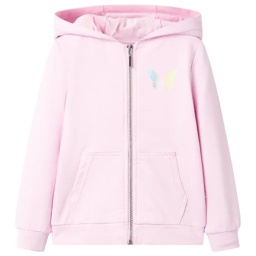 Sweatshirt para Criança com Capuz Rosa-Claro 104