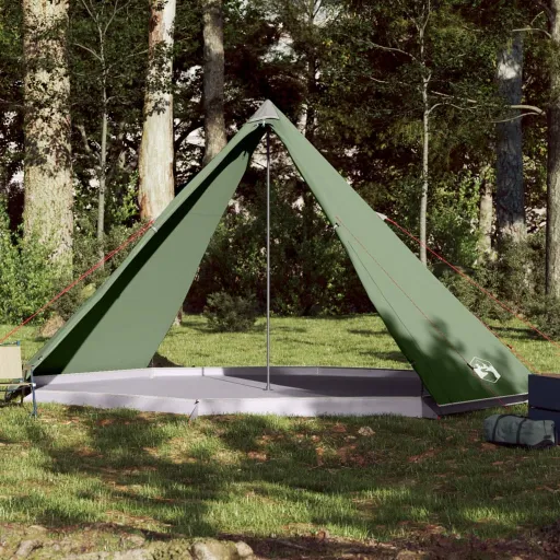 Tenda Familiar Tipi para 8 Pessoas Impermeável Verde