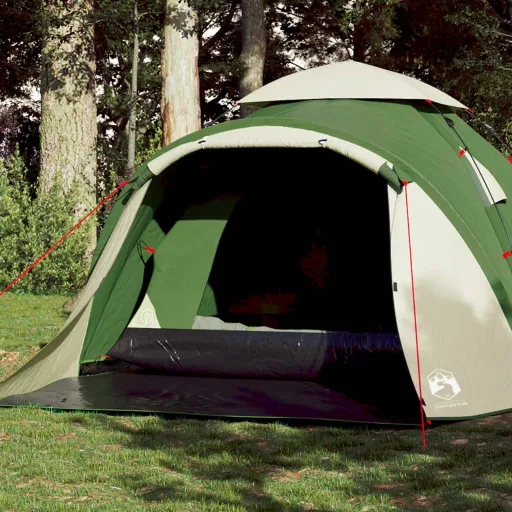 Tenda de Campismo Cúpula para 3 Pessoas Libertação Rápida Verde