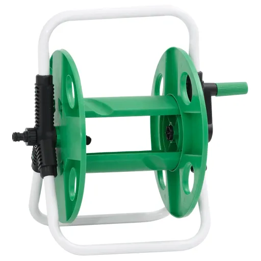 Enrolador Independente para Mangueira de 45 m 1/2" Aço Verde