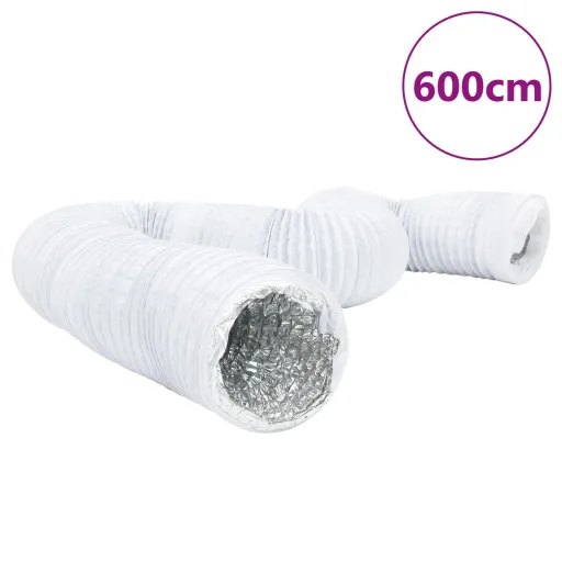 Conduta de Ventilação 6 m Ø12,5 cm Alumínio e PVC