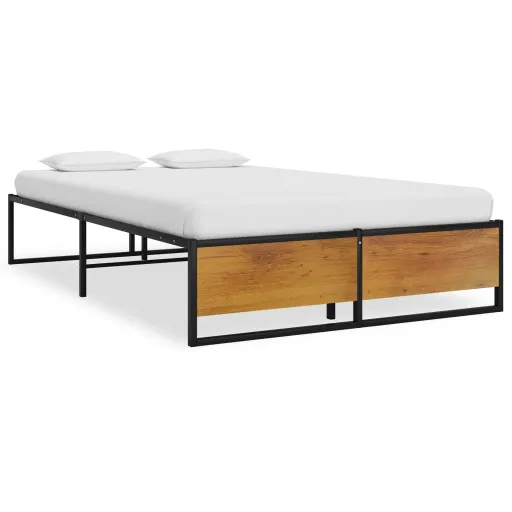 Estrutura de Cama 120x200 cm Metal Preto