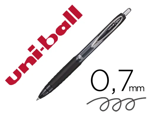 Esferografica Uni-Ball Roller Umn-207 Retratil 0,7 mm Cor Preto