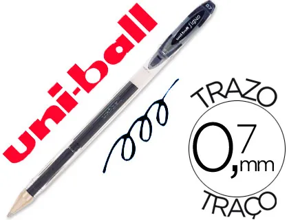 Esferográfica Uni-Ball Roller um-120 Signo 0,7 mm Tinta Gel Cor Preto