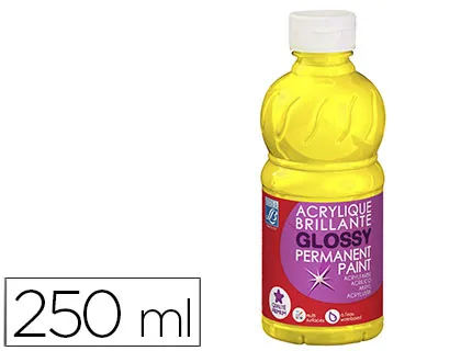 Pintura Acrilica L&b Brilho Amarelo Primario Boiao de 250 Ml