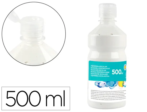 Guache Escolar 500 Ml Branco