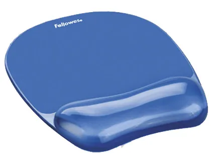 Tapete para Rato Fellowes Azul com Apoio de Pulsos de Gel