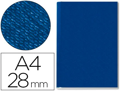 Capa de Encadernação Channel Rigida Azul Lombada 28 mm Capacidade 280 Folhas