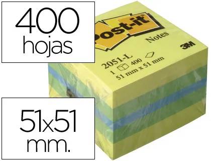 Bloco de Notas Adesivas Post-it Tira e Poe Post-it 51x51 mm Minicubo Cor Rosa 2051-p 400 Folhas