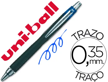 Esferografica Uni-Ball Jetstram Sxn-210 Retratil Cor Azul