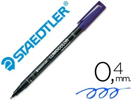 Marcador Staedtler Lumocolor Retroprojeção 313-3 Ponta 0,4mm Azul