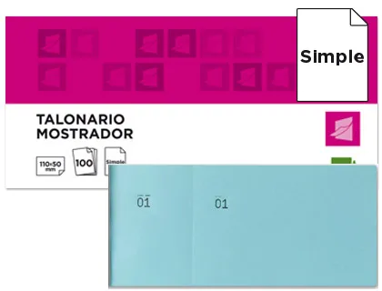 Bloco de Talões 6/4 Azul