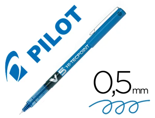 Marcador Pilot Ponta Fina v-5 Azul 0.5 mm