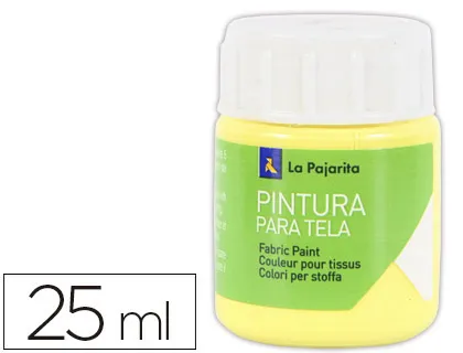 Tinta para Tela la Pajarita, 20 ml. - Amarelo Claro