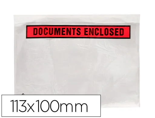 Envelope Autoadesivo Q-Connect Porta Documentos Multilingue113x100 mm Sem Janela Pack de 100 Unidades