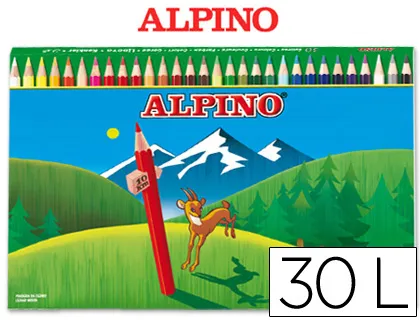 Lápis de Cores Alpino. 30 Unidades