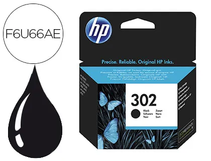 Tinteiro HP 302 Deskjet 1110 / 2130 / 3630 Officejet 3830 / 4650 Envy 4520 Preto 190 Pag